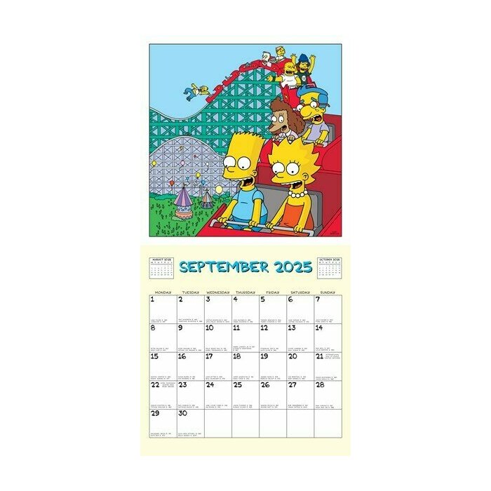 Calendrier 2025 Simpsons Dessin Anim