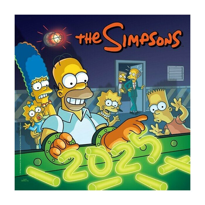 Calendrier Mural 2025 Simpsons Dessin Anim