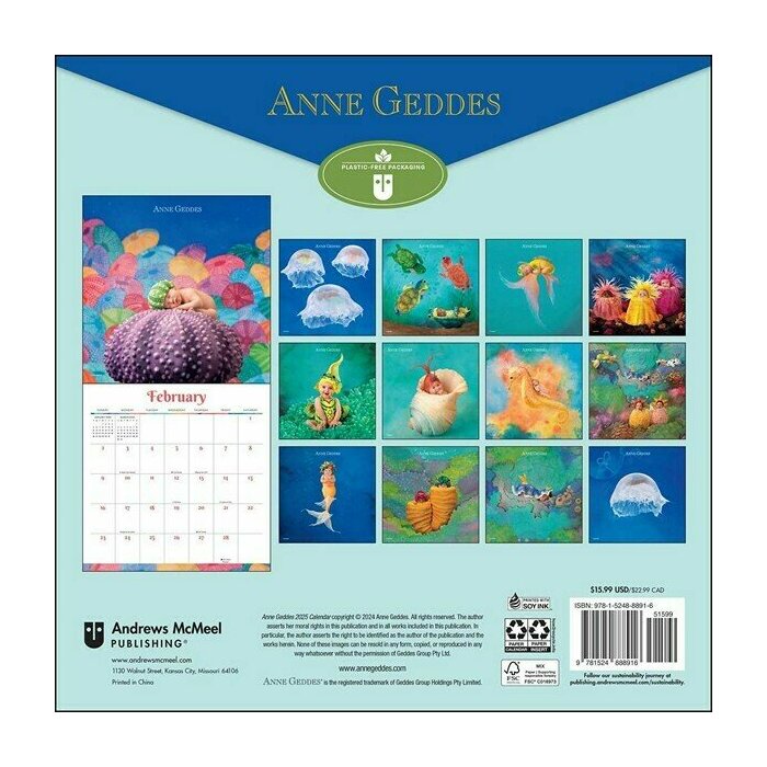 Calendrier Photo 2025 Nourrissons Bbs Anne Geddes