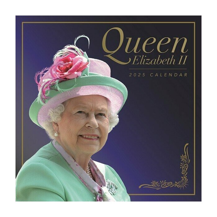 Calendrier Mural 2025 Reine Elisabeth II