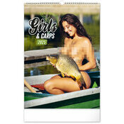 Maxi Calendrier Mural 2026 Sexy Femme Carpe Pche