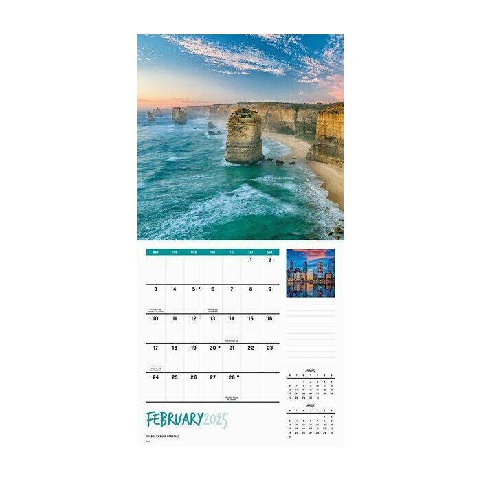 Calendrier 2025 Australie Ocanie