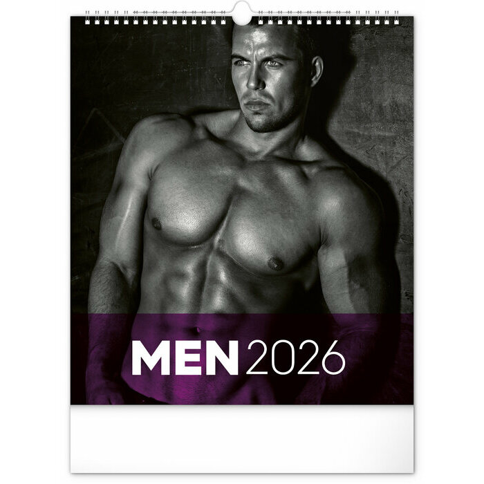 Calendrier Mural 2026 Homme Sexy Torses Nus Format 30x34cm Spirale Calendrier Mural 2026 Homme Sexy Torses Nus Format 30x34cm Spirale