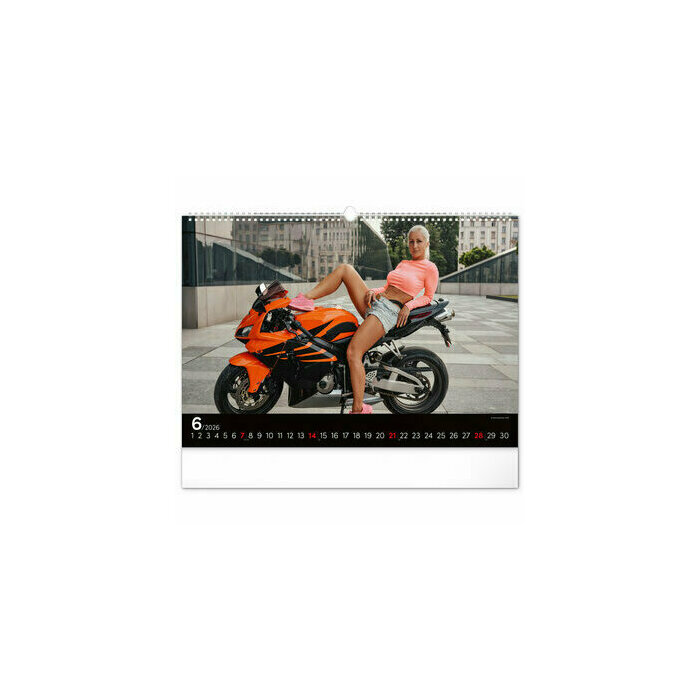 Maxi Calendrier 2025 Femme et Moto Sexy