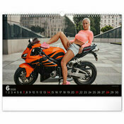 Maxi Calendrier 2025 Femme et Moto Sexy