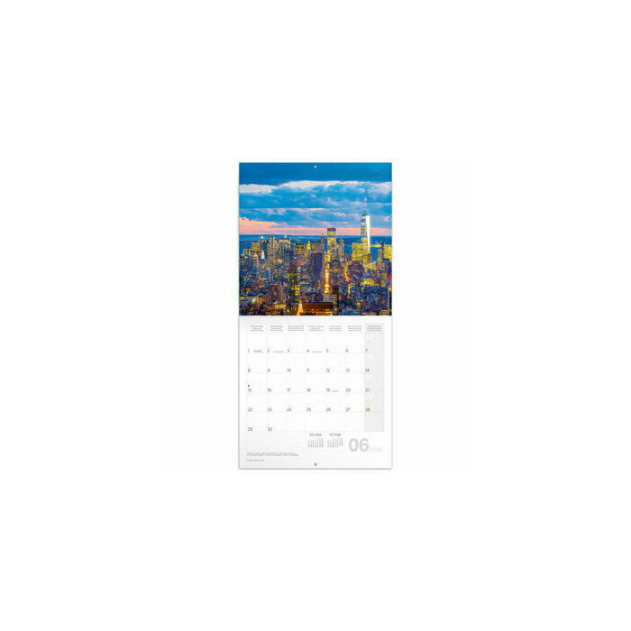 Calendrier papier 2026 Ville New York 