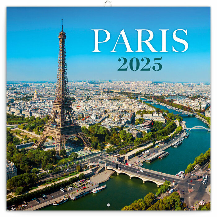 Calendrier Mural 2025 Ville Paris France Tour Eiffel