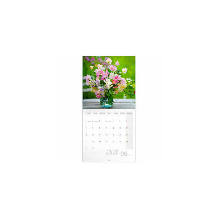 Calendrier 2026 Bouquets de Fleurs papier