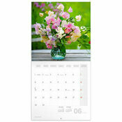 Calendrier 2026 Bouquets de Fleurs papier