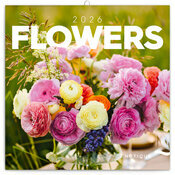 Calendrier Mural 2026 Bouquets de Fleurs