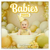 Calendrier Mural 2025 Photos Bébés Nourrissons 