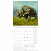 Calendrier papier 2026 Préhistoire et Dinosaure