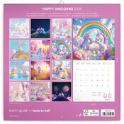 Calendrier 2026 Happy Licornes et Tatouages