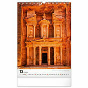 Maxi Calendrier 2026 Voyage autour du Monde papier spirale