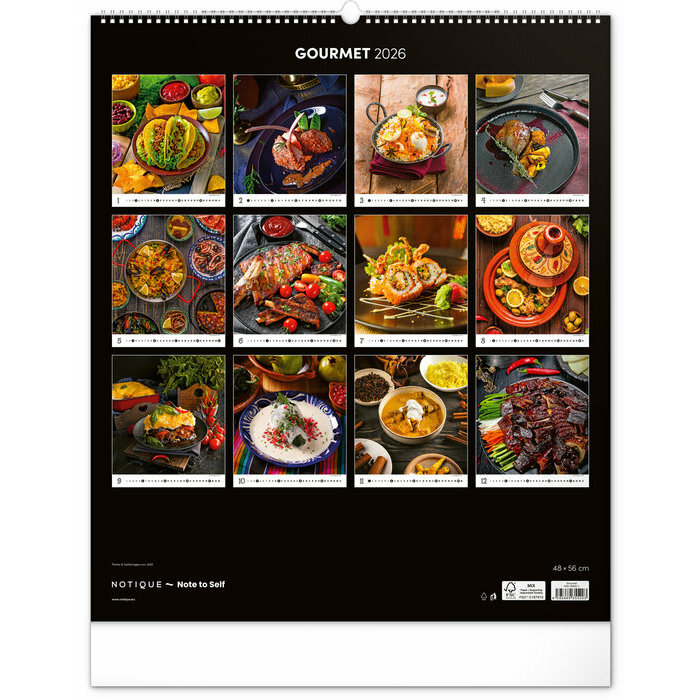 Maxi Calendrier 2026 Cuisine Gourmets