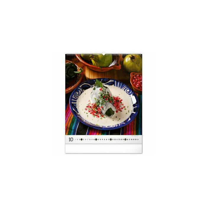 Maxi Calendrier spirale 2026 Cuisine Gourmets