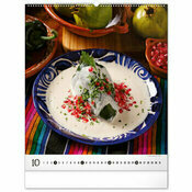 Maxi Calendrier spirale 2026 Cuisine Gourmets