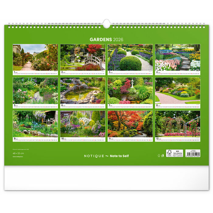 Maxi Calendrier 2025 Jardins Majestueux