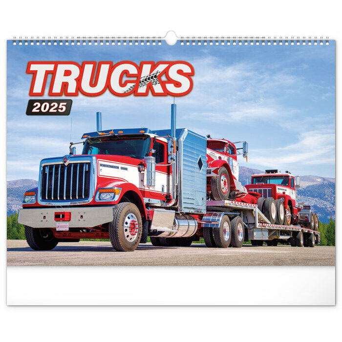 Maxi Calendrier Mural 2025 Camions Poids Lourds Américains