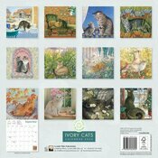 Calendrier mural 2026 Chats dans l'art Ivory