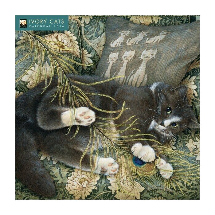 Calendrier 2026 Chats dans l'art Ivory