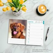 Agenda Papier 2026 Chien Race Golden Retriever