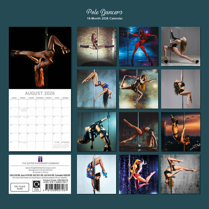 Calendrier 2026 Danseuses Pôle Dance