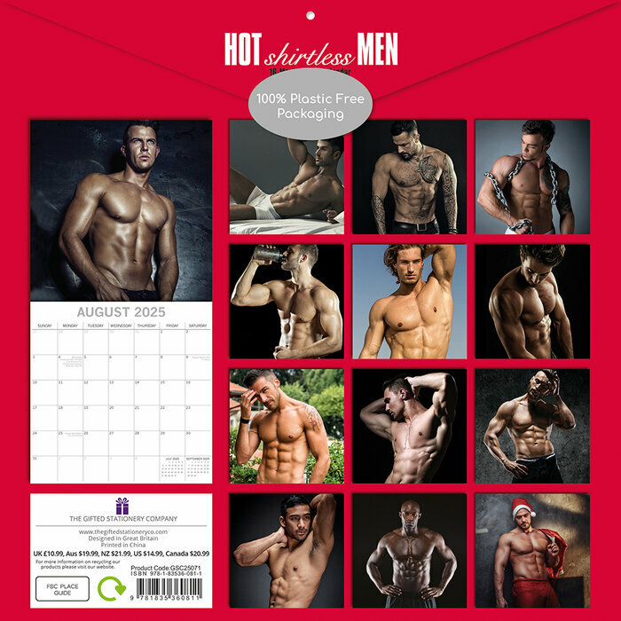 Calendrier Homme Sexy 2025Hommes Torse Nu