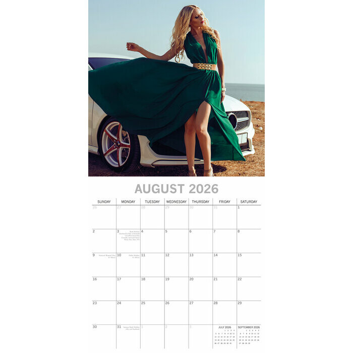 Calendrier Femme Nues 2025 Femmes Sexy et Voitures