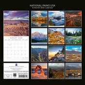 Calendrier 2026 Parcs Nationaux USA 
