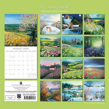 Calendrier 2026 Dessins Balade Campagne Anglaise
