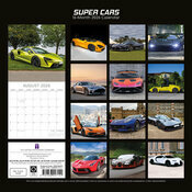 Calendrier Papier 2025 Voitures Super Cars 