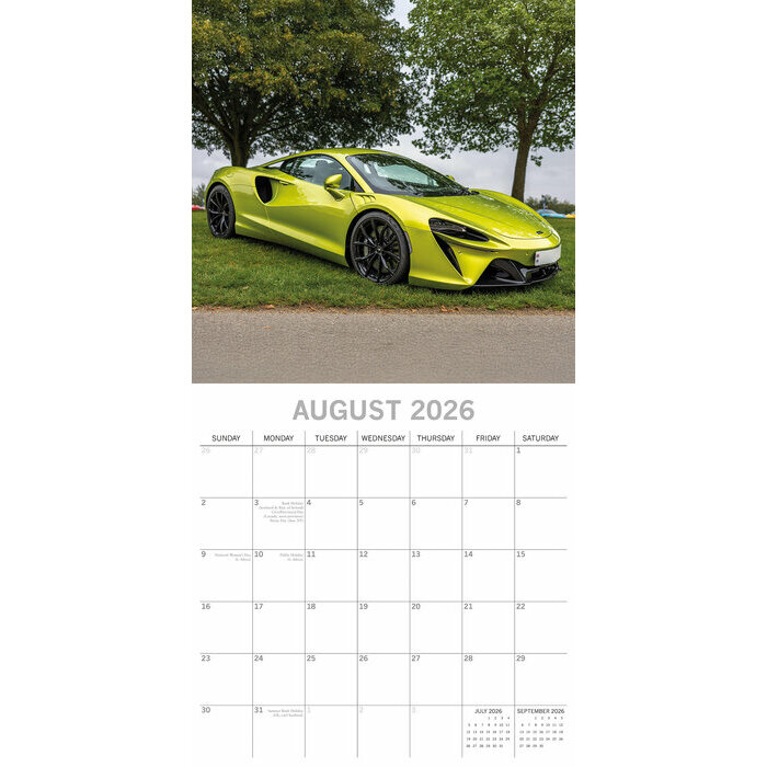 Calendrier Lambo2025 Voitures Super Cars 