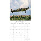 Calendrier papier 2026 Avions de Guerre Militaire Spitfire
