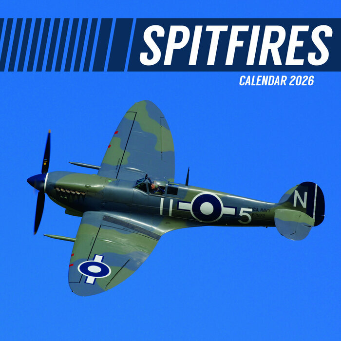 Calendrier 2026 Avions de Guerre Militaire Spitfire