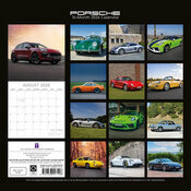 Calendrier 2026 Voitures Luxe Porsches