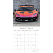 Calendrier papier 2026 Voitures Lamborghini