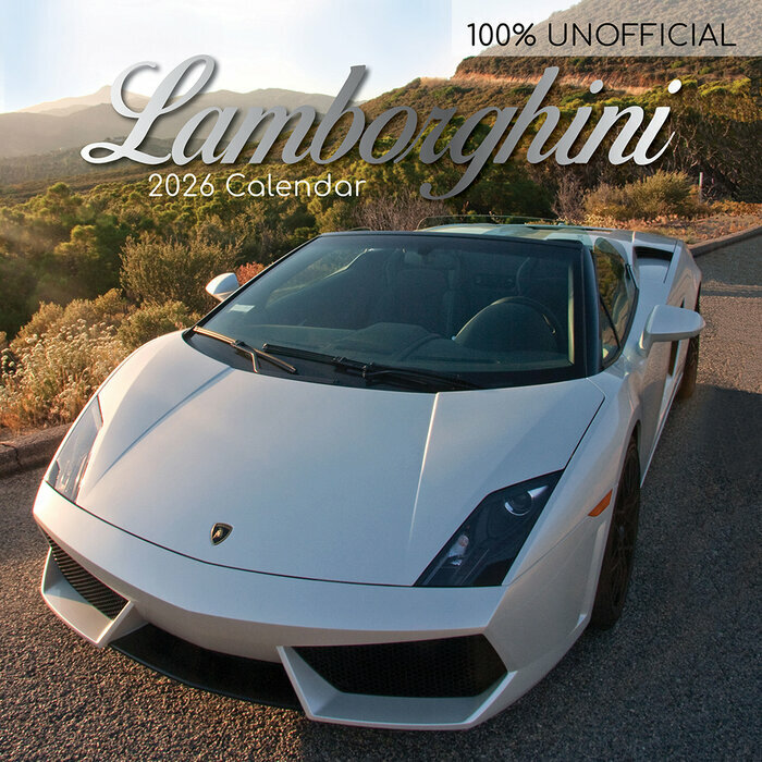 Calendrier Mural 2026 Voitures Lamborghini