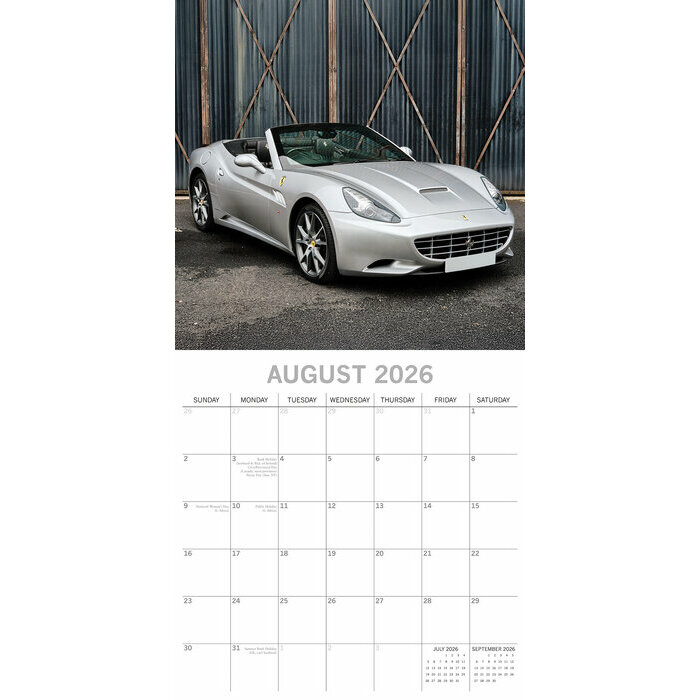 Calendrier Luxe  2025 Voitures Ferrari