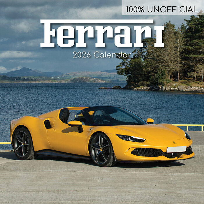 Calendrier Papier 2025 Voitures Ferrari