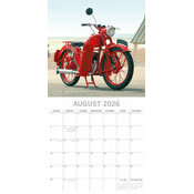 Calendrier Vintage  2025 Motos Classiques Retro
