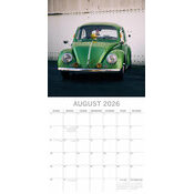 Calendrier papier 2026 Voitures Rétro Beetle Coccinelle