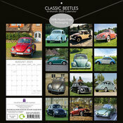 Calendrier Papier 2025 Voitures Rétro Beetle Coccinelle