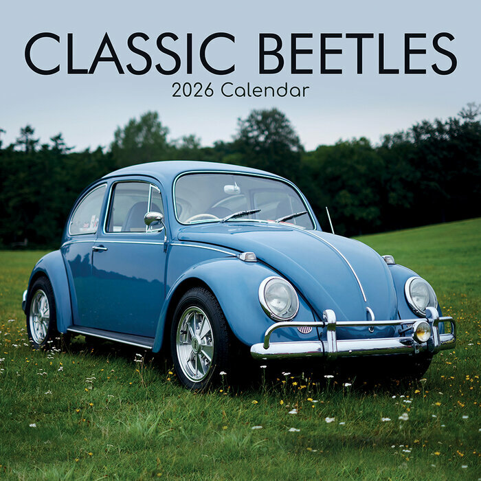 Calendrier Mural 2026 Voitures Rétro Beetle Coccinelle