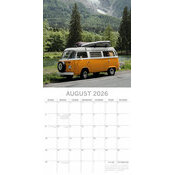 Calendrier 2026 Bus Van Rtro Combi Camper