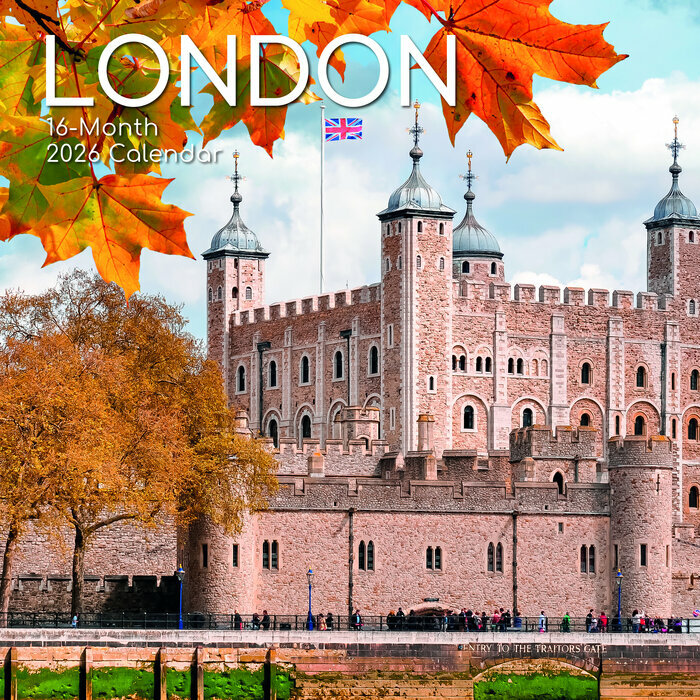 Calendrier Mural 2026 Londres Angleterre 
