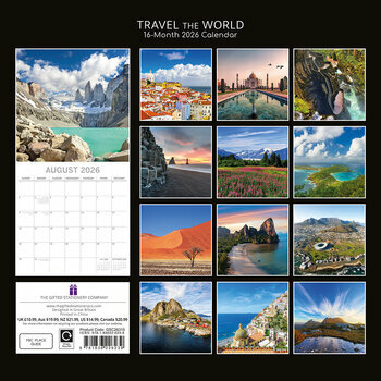 Calendrier 2026 Voyage Autour du Monde Tour