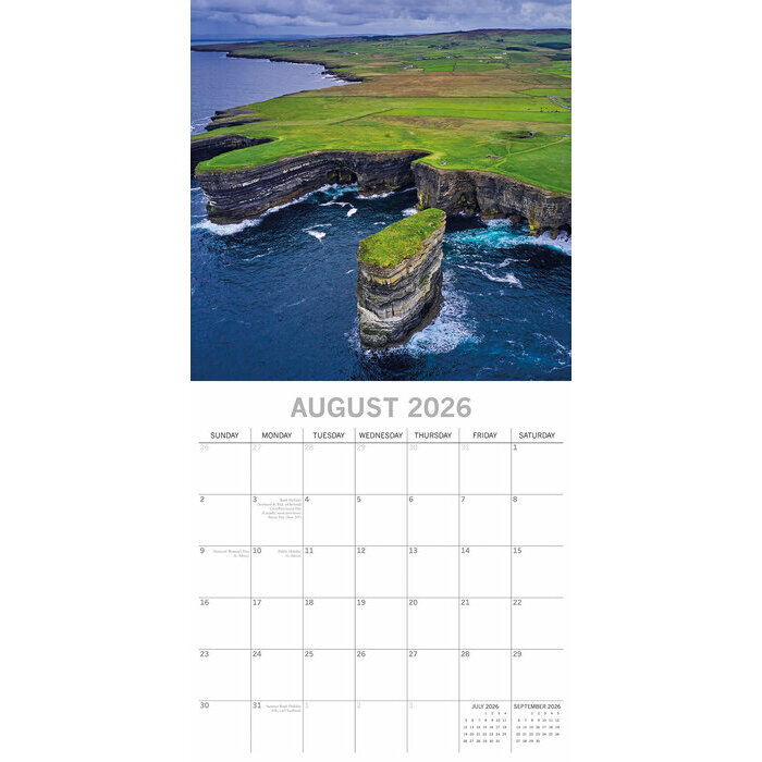 Calendrier papier 2026 Côte Littoral Atlantique