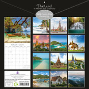 Calendrier Papier 2025 Thaïlande Bangkok Asie