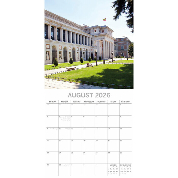 Calendrier Espagnole 2025 Madrid Espagne